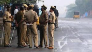 police lathi charge